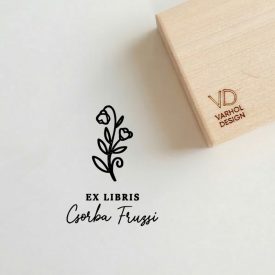 Hóvirág - Ex libris pecsét