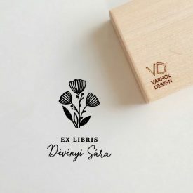 Mákvirág - Ex libris pecsét