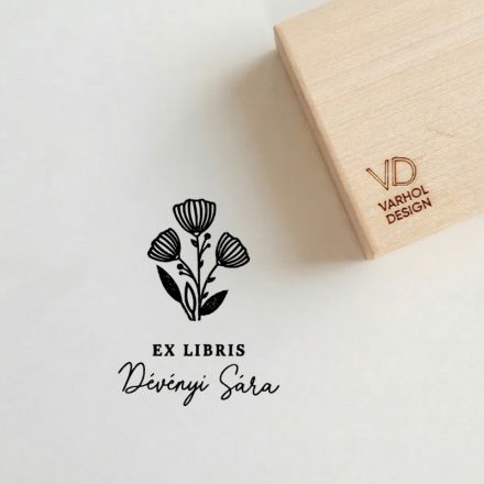 Mákvirág - Ex libris pecsét