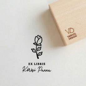 Rózsa - Ex libris pecsét