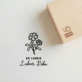 Szegfű - Ex libris pecsét