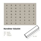 ABC szappanpecsét készlet – betű-, szám- és írásjel szett 