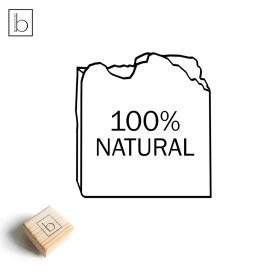 100% NATURAL - Egyszerű szappanpecsét