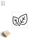 Szétnyíló levél ikon szappanpecsét