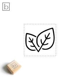 Szétnyíló levél ikon szappanpecsét