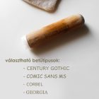 Monogramos szappanpecsét – elegáns kezdőbetűs design