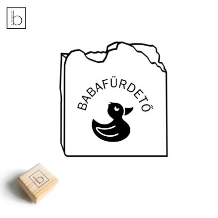 Saját felirat kacsával - Személyre szabható szappanpecsét