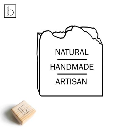 Saját felirat hármas felosztásban - Személyre szabható szappanpecsét