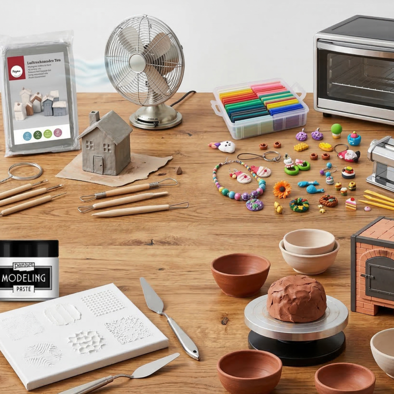 Levegőn száradó hobbi agyag, polymer clay, modellező paszta, egyszerű agyag - Mi a különbség?
